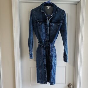 Time and Tru Denim Blue Long Sleeve Dress
